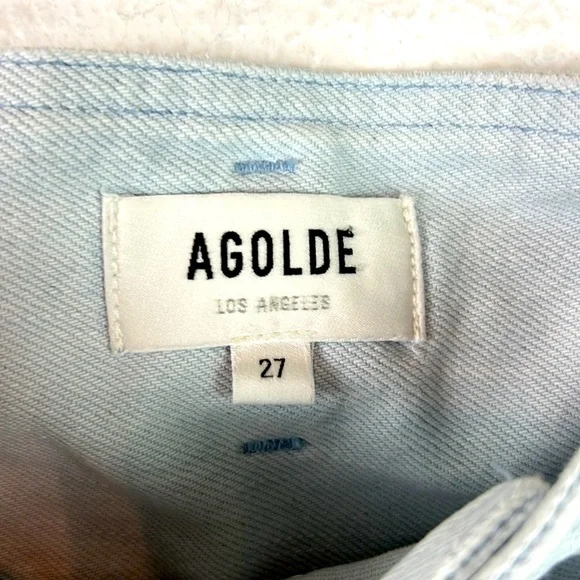 Agolde Riya Tappered paper bag high waist baggy jeans Size 27 - Picture 7 of 10